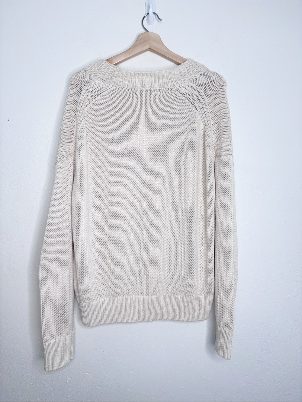 J.Crew Relaxed V-Neck Sweater 100% Cotton Size L NWT - Picture 3 of 12
